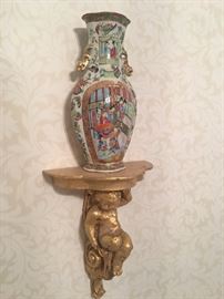 Pair of 19th Century Rose Canton Famille Vases, approximately 14 inches tall each!!  Exceptional pieces!!