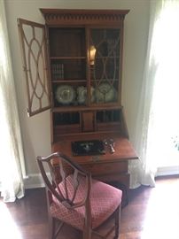 Gorgeous Period High Boy Secretary in museum quality condition. Circa. 1820's