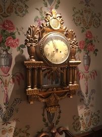 Beautiful 19th Century French Victorian Wall Clock