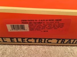 Set of NIB Lionel Union Pacific Engines