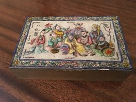 Amazing 19th Century Chinese Snuff Box, Sterling?