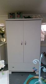 Contemporary Armoire with Drawer
