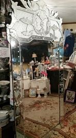 Stunning 6ft Full Length Venetian Mirror