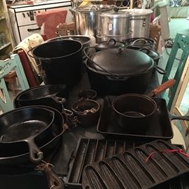 Some of the Cast Iron Pots