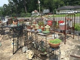 Pot Racks, Statuary, Iron Bed, and so much more!