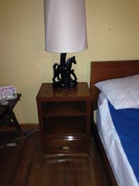 Pair of Horse Lamps, Pair of Side Tables