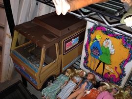 Vintage Barbie, Ken, Dawn & GI Joe Dolls