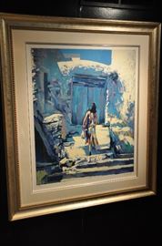 Stunning signed and numbered lithograph  283/300.  42 x 47