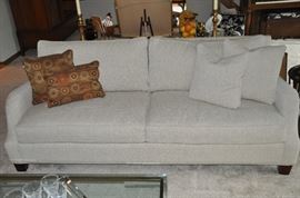 Gorgeous cream and beige color, down sofa purchased in 2015 from the Michigan Design Center.  86L x 31H x 38D