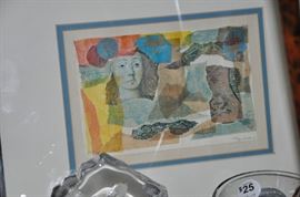 Svea Kline Pencil signed.  Overall 14" x 12"