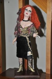 Israeli artist - Edna Dali 18" Doll, wax over porcelain.