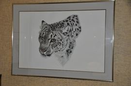 "Snow Leopard" 12/750.  overall 38.5 x 28