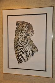"Vertical Leopard" 632/750.  overall 28 x 36