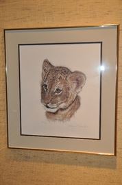 "Baby Lion" 462/750.  overall 21 x 23
