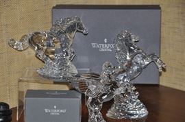 Fabulous Waterford crystal horses