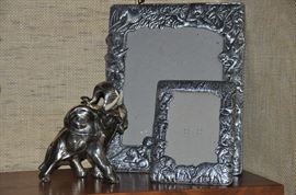 Arthur Court pewter frames 8x10 and 5x7