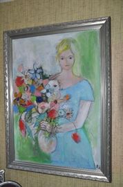 Midcentury Oil painting.  