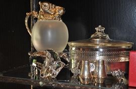 More fantastic crystal and silverplate