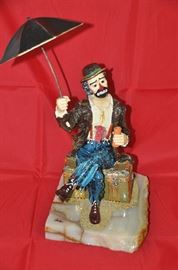 One of the fantastic Ron Lee Emmett Kelly, Jr. clown sculptures
