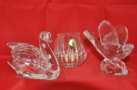 More Waterford figurines as well as a NIB Waterford voitive