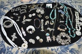 Just a small sample of the great vintage and current jewelry to choose from including sterling silver 