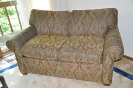 Wonderful like new Ethan Allan love seat.  30"H x 64"W x 36"D