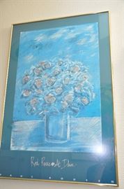 One of many framed posters available.