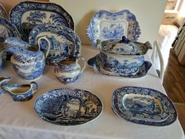 Transferware including Spode, Wedgewood