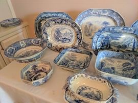Transferware including Spode, Wedgewood