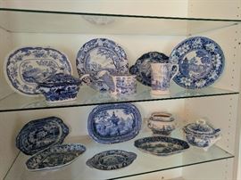 Transferware including Spode, Wedgewood