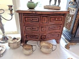 Inlaid miniature chest