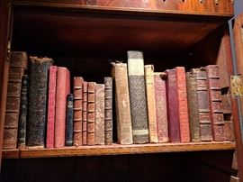 Assorted vintage and antique books