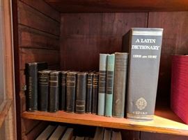 Assorted vintage and antique books