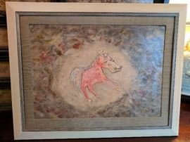 James Martin mixed media on paper