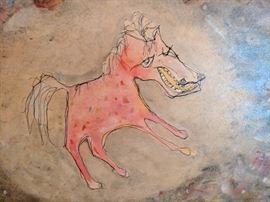 James Martin mixed media on paper