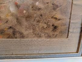 James Martin mixed media on paper