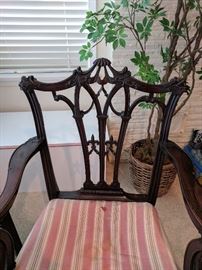 Chinese Chippendale armchairs
