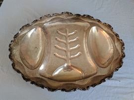 Mexican Sterling well-and-tree platter