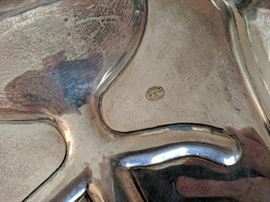 Mexican Sterling well-and-tree platter