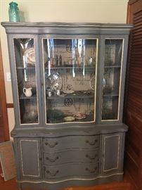 Beautiful repainted china cabinet