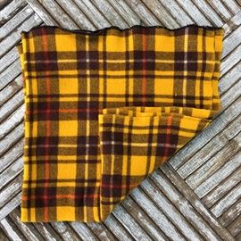 Vintage wool stadium blanket