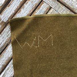 WW1 Vintage wool blanket that has seen action!! 