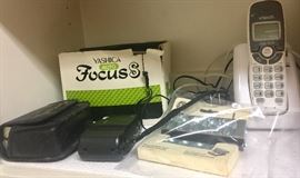 Vintage cameras and phones