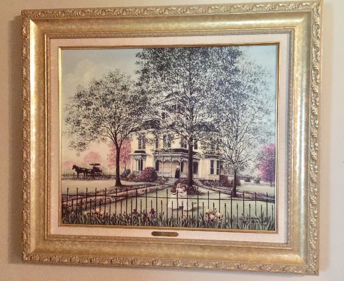 Large Glynda Turley signed and numbered: beautifully framed 
