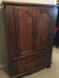 Quality wood armoire