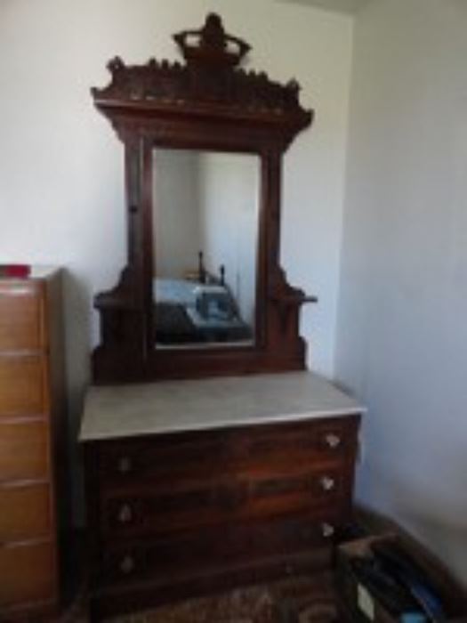 Circa early 1900's dresser with marble top