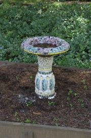Mosaic Birdbath