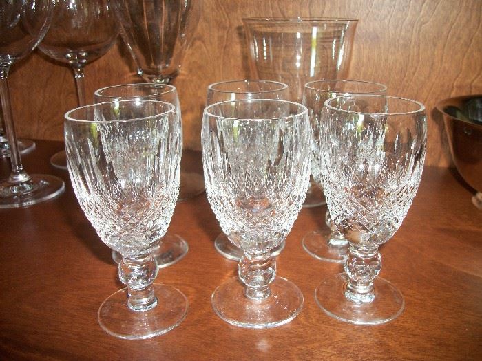 waterford crystal sherry glasses