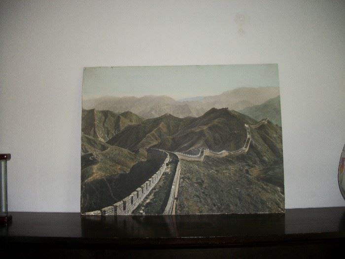 vintage picture of the great wall of China