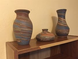 Niloak Swirl Vases